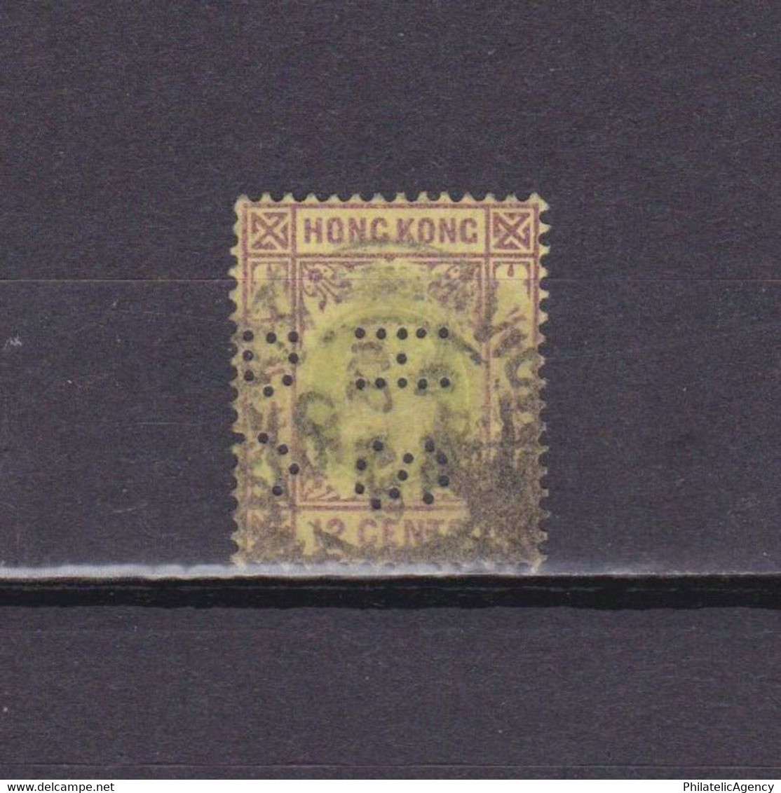 HONG KONG 1903, SG# 68, Wmk Crown CA, Perfin, KEVII, Used - Gebraucht