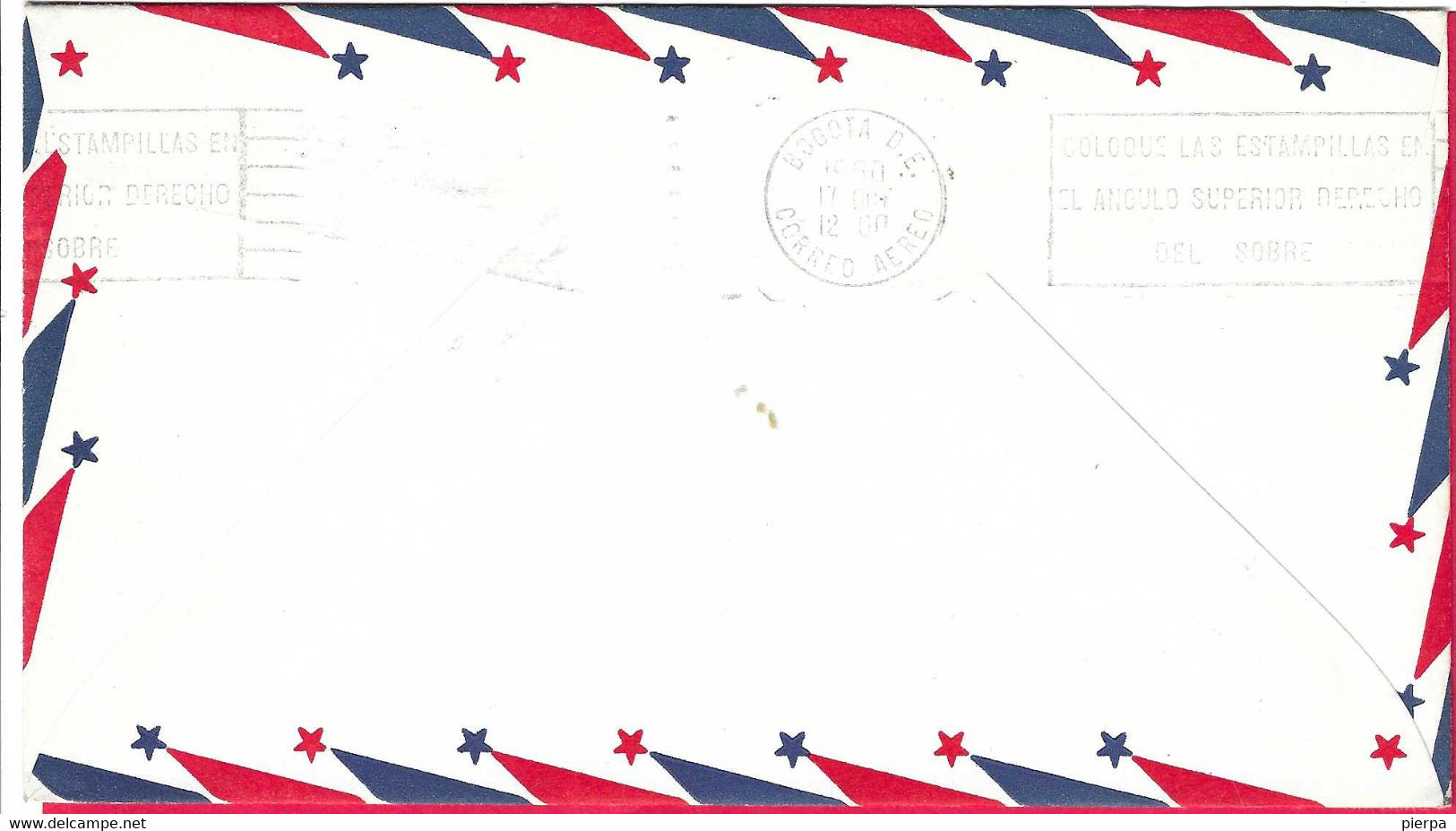 U.S.A. - FIRST JET AIR MAIL BY AVIANCA - FROM MIAMI TO BOGOTA' * OCT 17, 1960* SU BUSTA UFFICIALE - Otros & Sin Clasificación