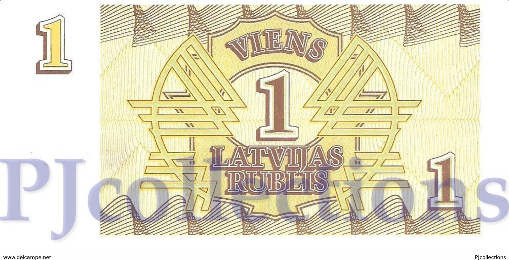 LATVIA 1 RUBLIS 1992 PICK 35 UNC - Latvia