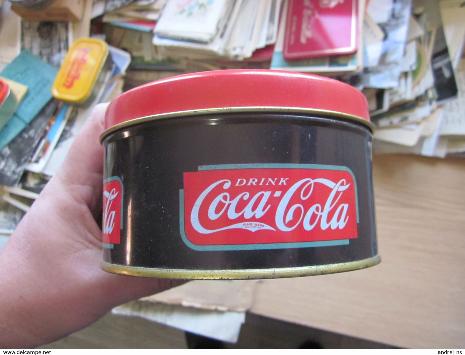 Old Tin Box Coca Cola Drinks - Other & Unclassified