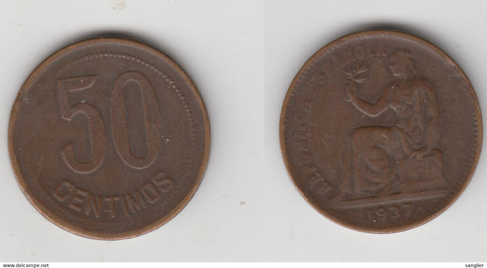 50 CENTIMOS 1937 - 50 Centesimi