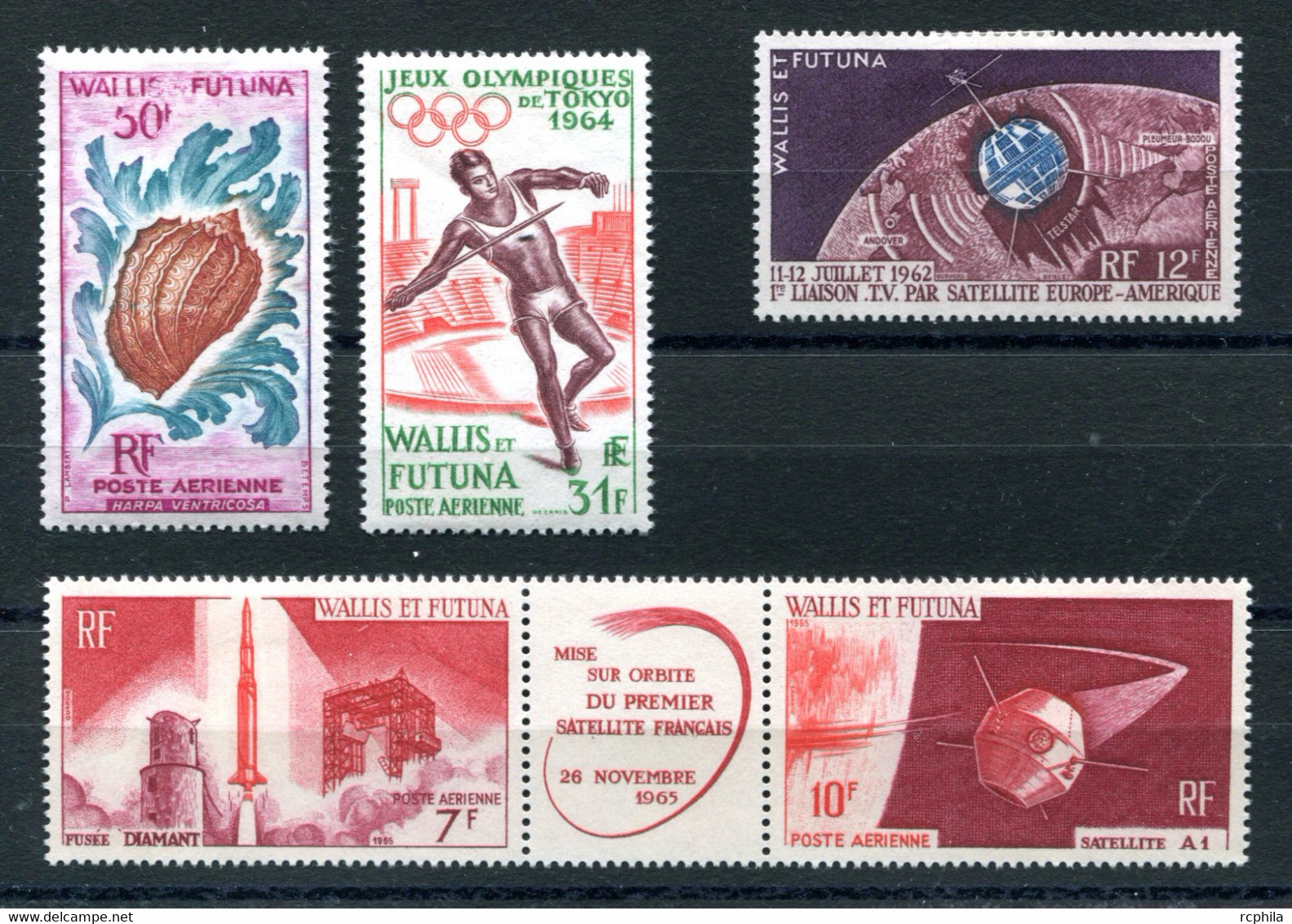 RC 23783 WALLIS ET FUTUNA COTE 51,80€ PA N° 18 + 20 / 21 + 25A TIMBRES DE POSTE AERIENNE NEUF * MH TB - Unused Stamps