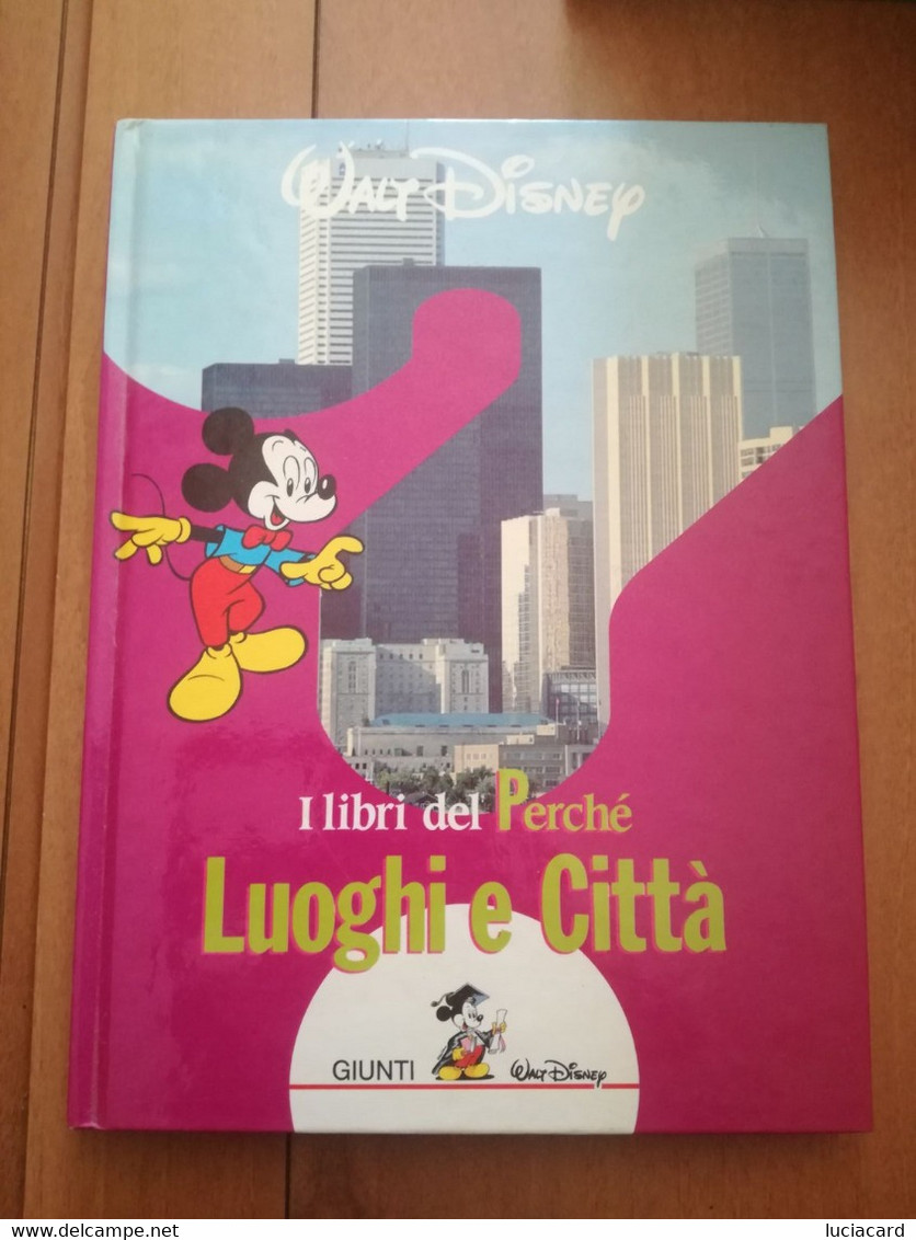 LIBRI DEL PERCHè LUOGHI E CITTà -WALT DISNEY GIUNTI 1989 - Teenagers & Kids