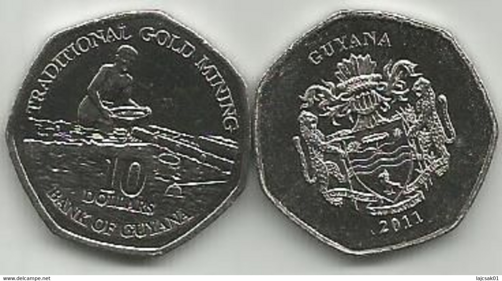 Guyana 10 Dollars  2011. High Grade - Guyana