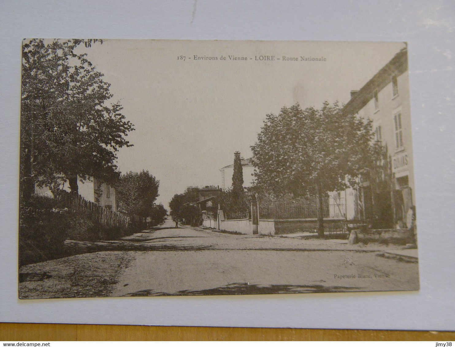 RHONE-187-ENVIRONS DE VIENNE-LOIRE-ROUTE NATIONALE  ED PAPETERIE BLANC - Loire Sur Rhone