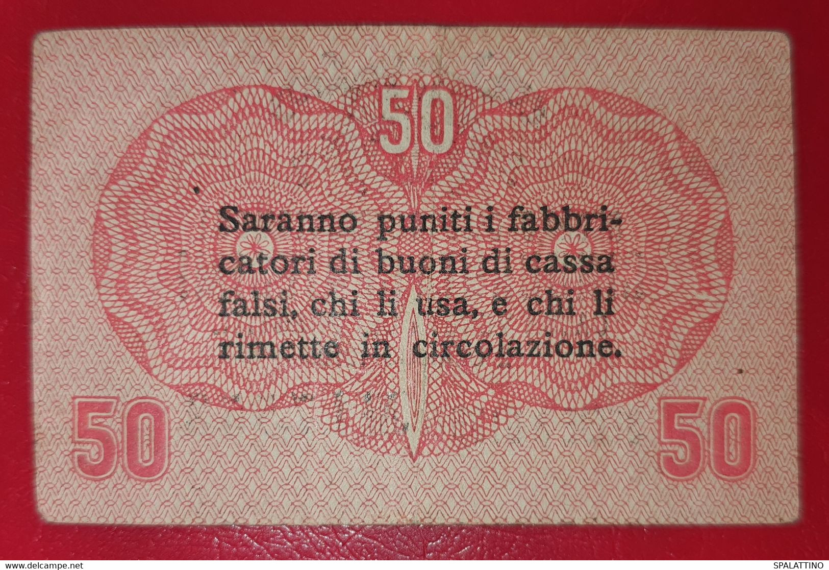 ITALY- 50 CENTESIMI 1918. CASSA VENETA - Autres & Non Classés