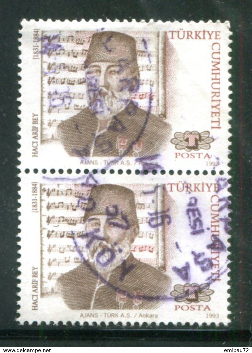 TURQUIE- Y&T N°2742- Oblitéré En Paire - Used Stamps