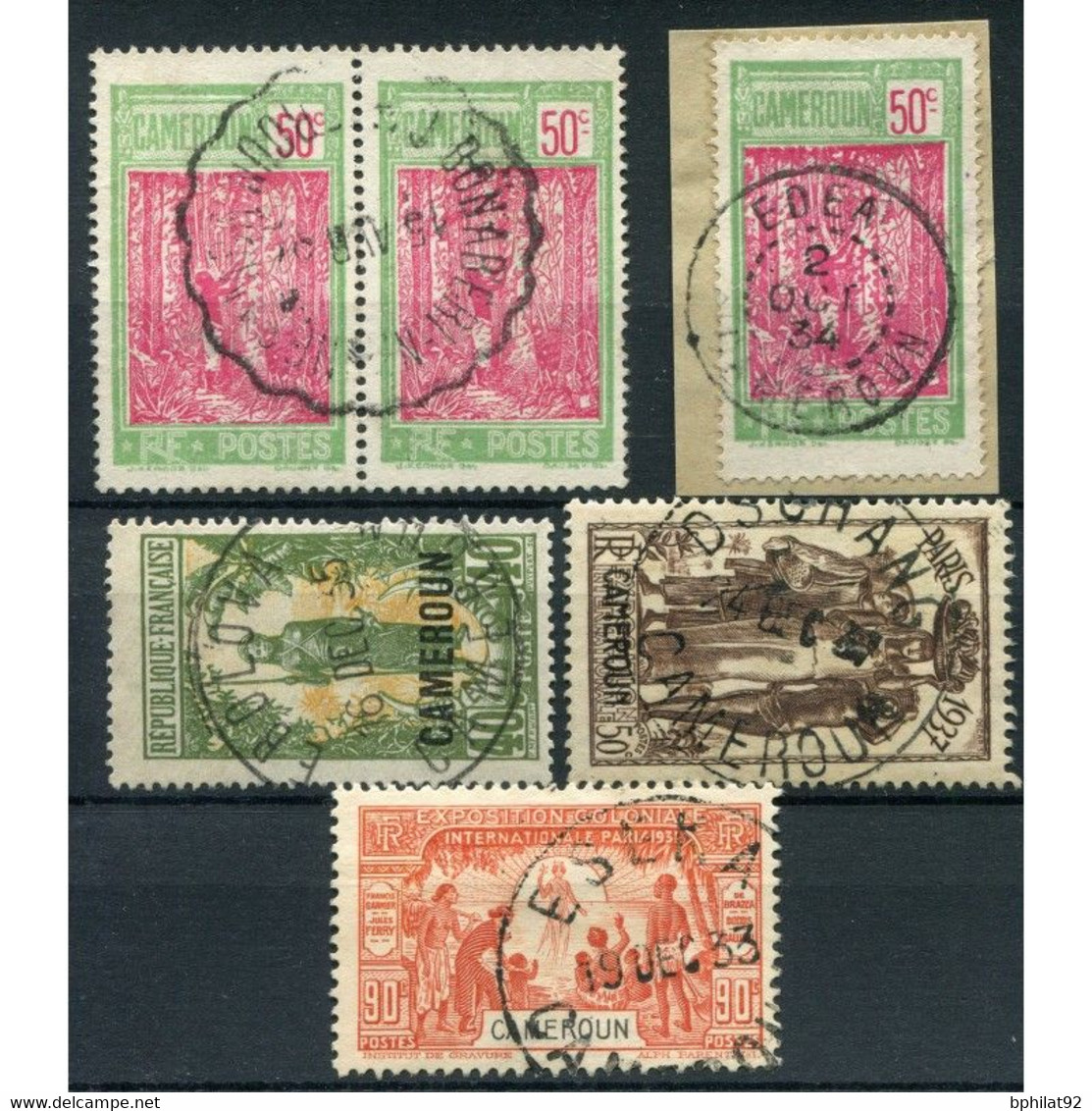 !!! LOT D'OBLITERATIONS CHOISIES DE BUREAUX DU CAMEROUN - Used Stamps