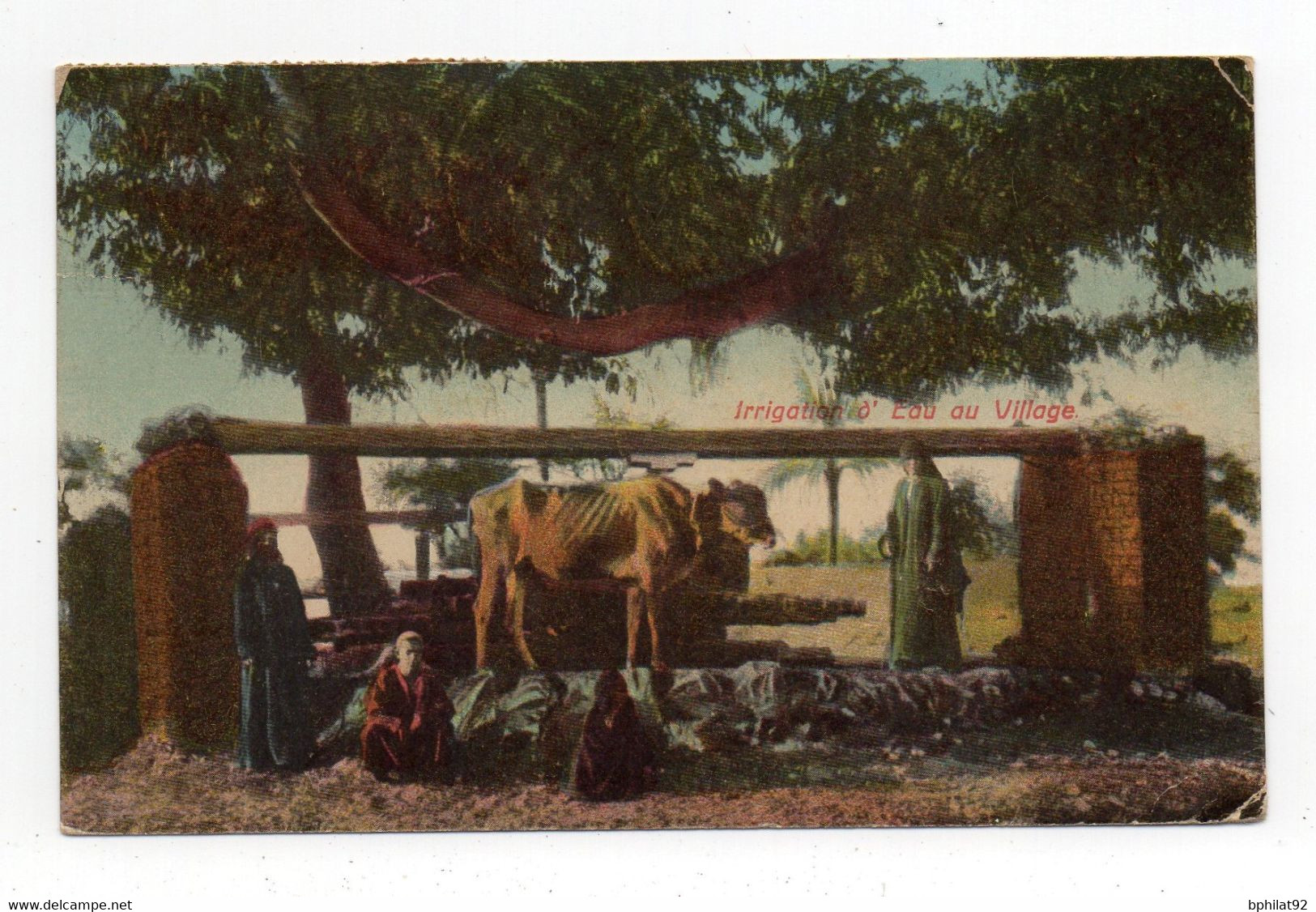 !!! PORT SAID, CPA DE 1913 POUR L'ALLEMAGNE. BEL AFFRANCH 4 COULEURS TYPE BLANC - Lettres & Documents