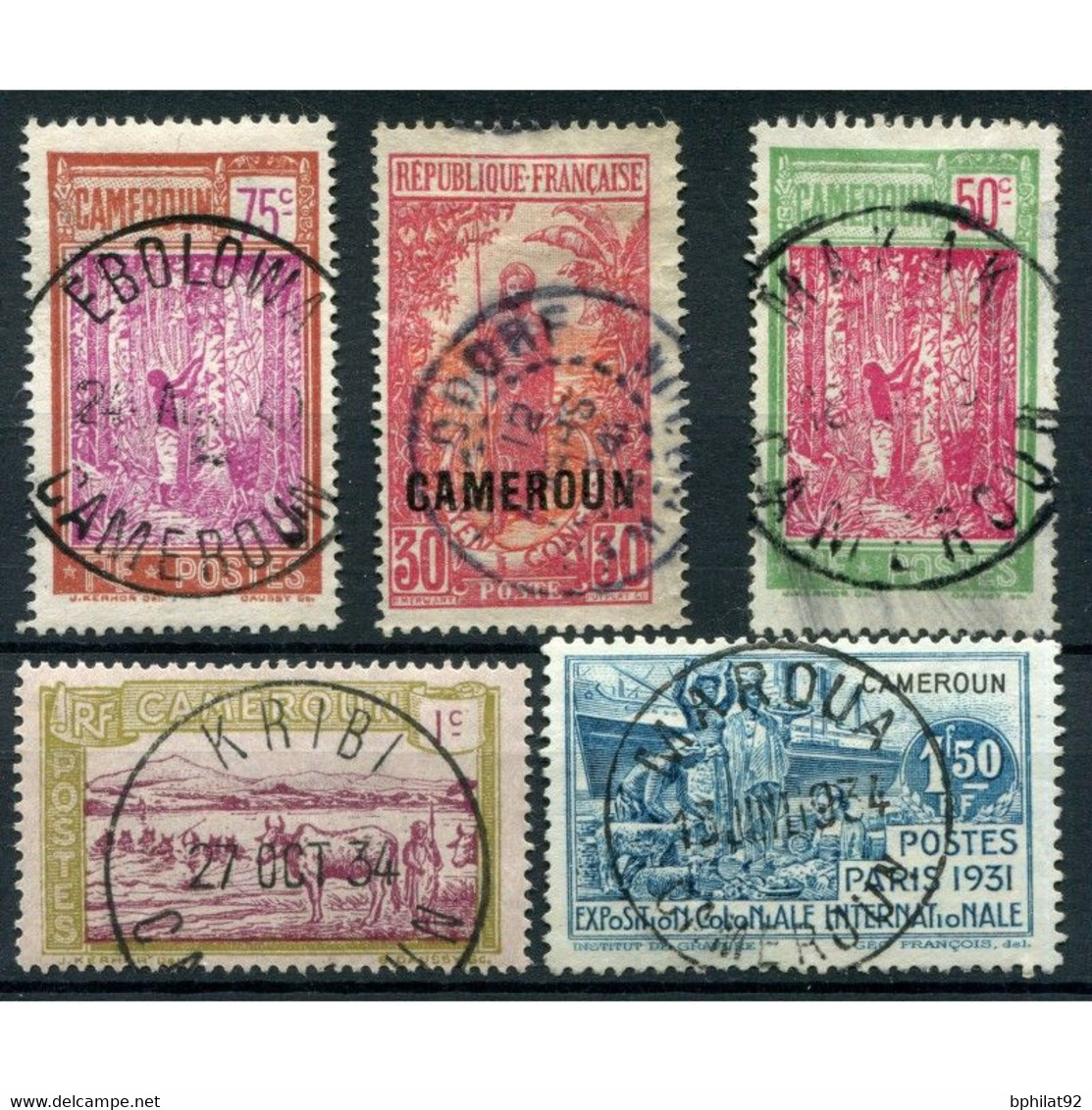 !!! LOT D'OBLITERATIONS CHOISIES DE BUREAUX DU CAMEROUN - Used Stamps