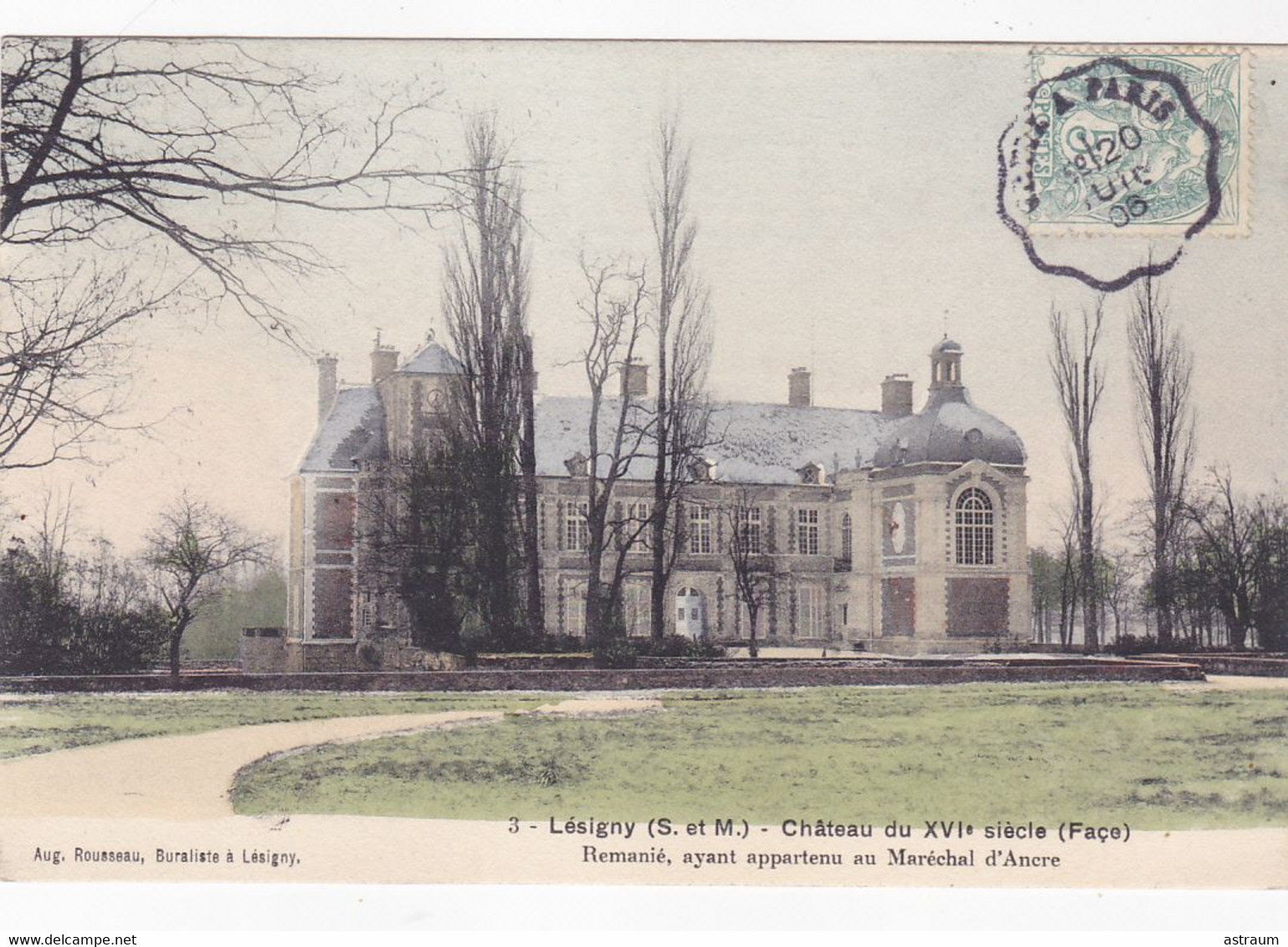 Cpa ( Colorisée ) - 77 - Lesigny -pas Sur Delc.- Chateau Du XVIe - Edi Rousseau N°... - Lesigny