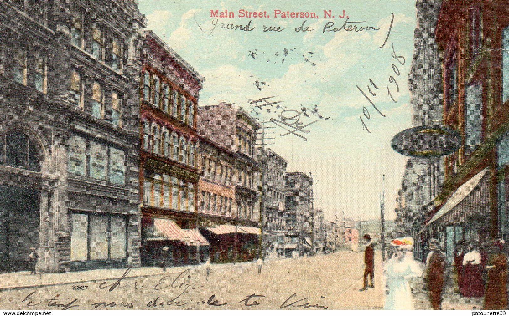 ETATS UNIS NEW JERSEY MAIN STREET PATERSON BELLE ANIMATION - Paterson