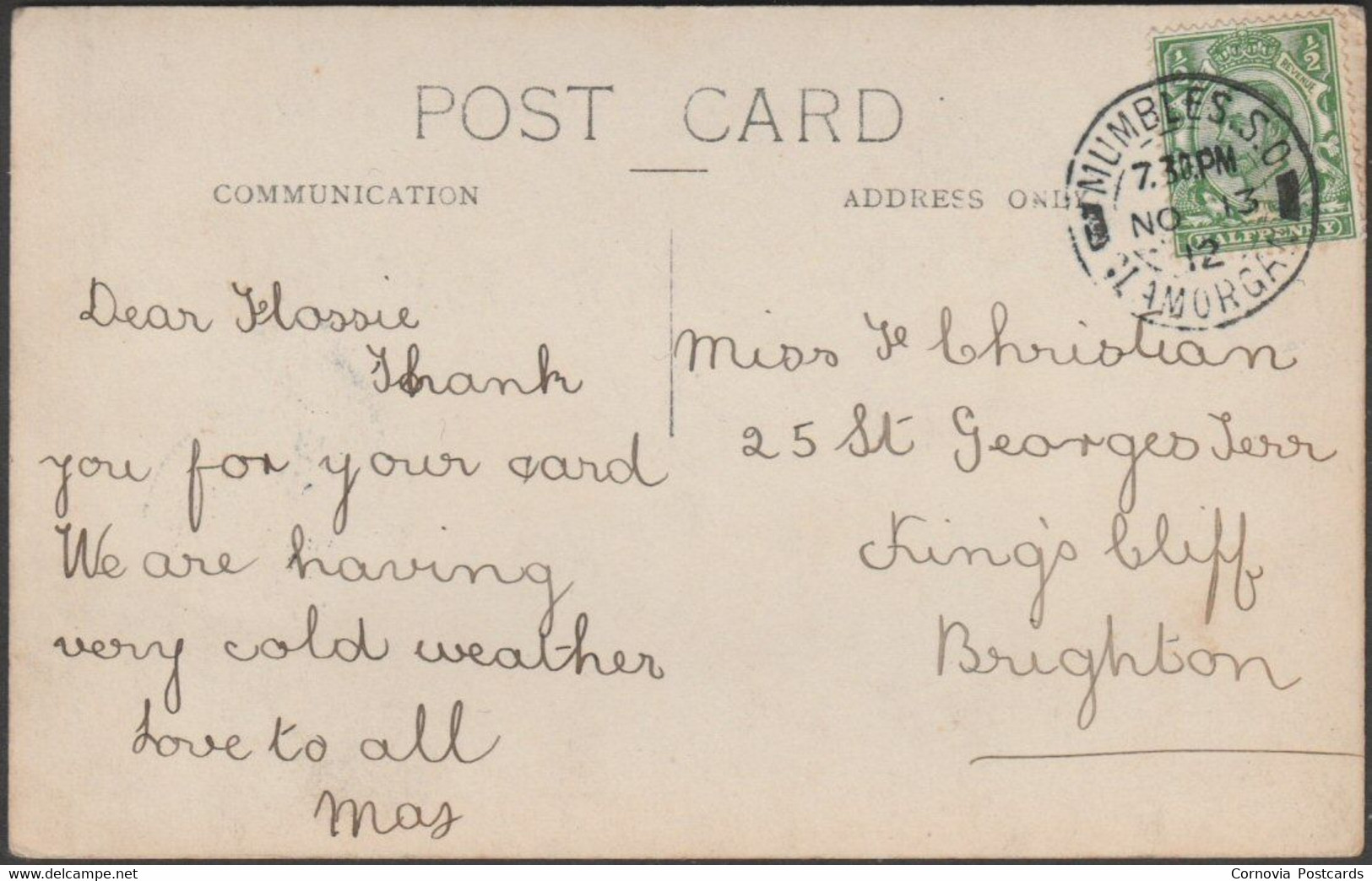 Inner Sound, Mumbles, Glamorgan, 1912 - RP Postcard - Glamorgan