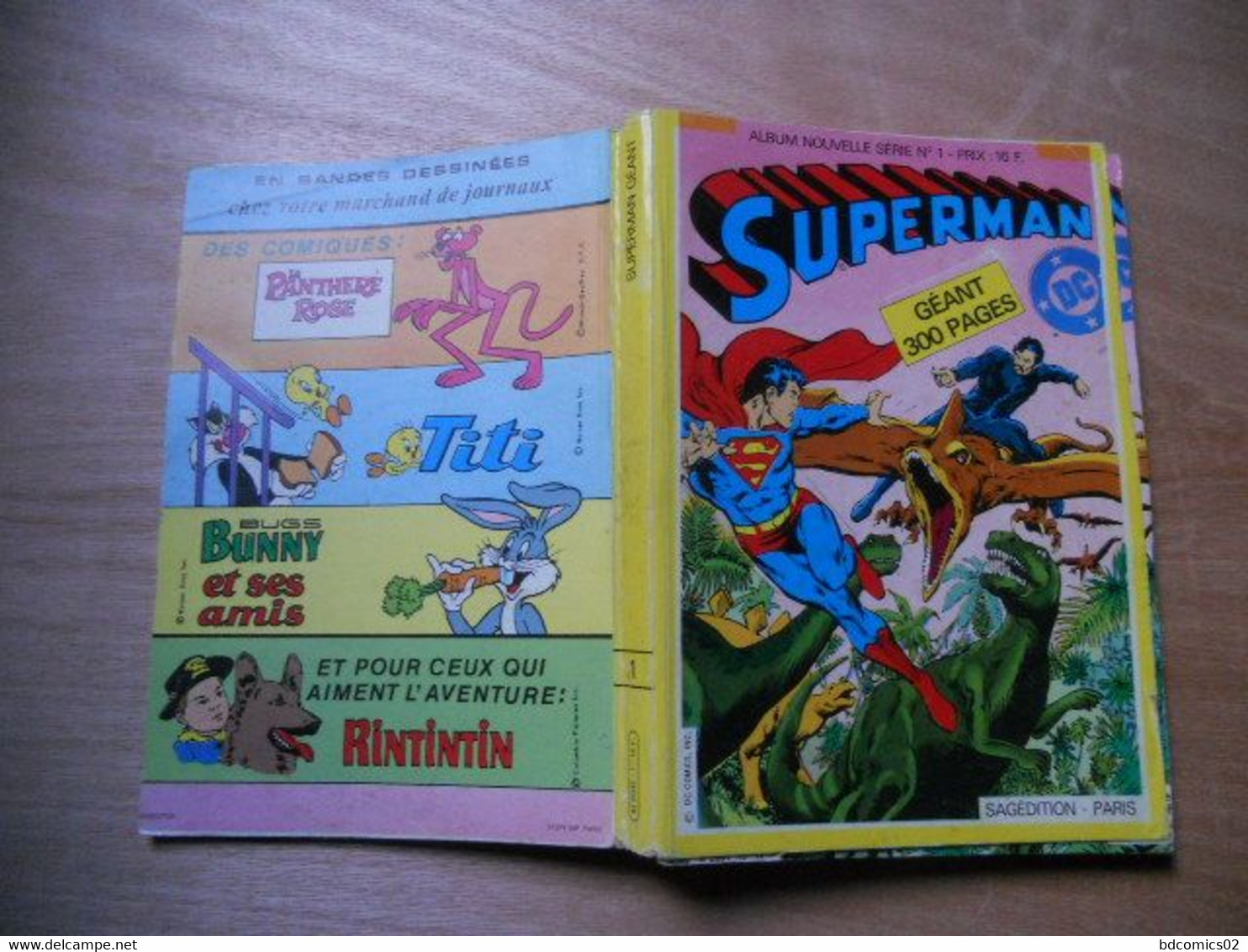SUPERMAN GEANT Album Relie N°1 DE  1983 Avec Les N°16/17/18 Sagedition - Superman