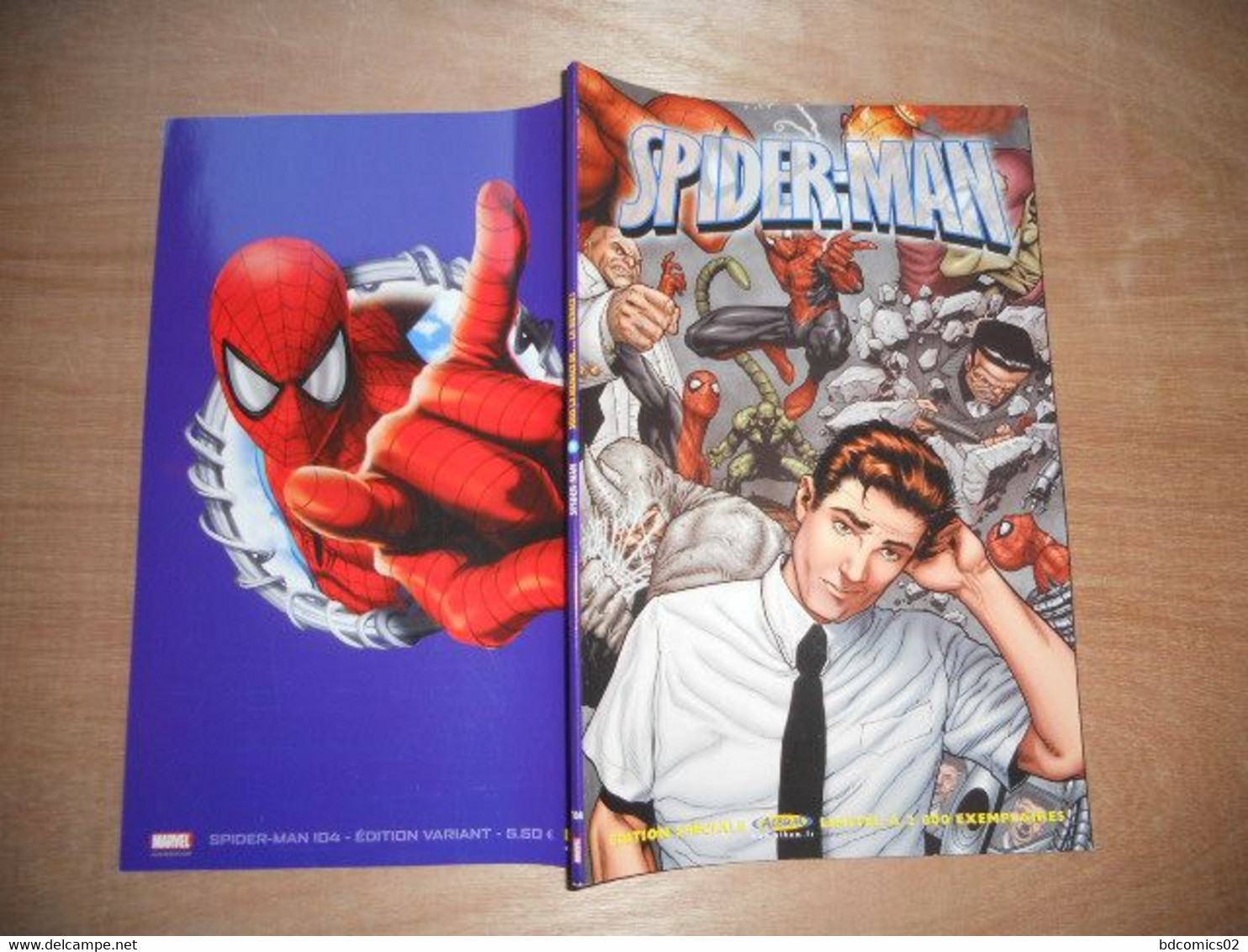 Spiderman N° 104  Variant Cover Marvel Panini  Tirage 2000 Ex TTBE - Spiderman