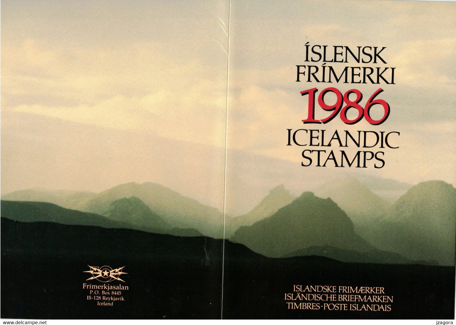 ISLAND ICELAND 1986 MNH(**) COMPLETE YEAR SET ENSEMBLE COMPLET DE L'ANNÉE KOMPLETTES JAHRESSET SLANIA MI 644-662 - Années Complètes