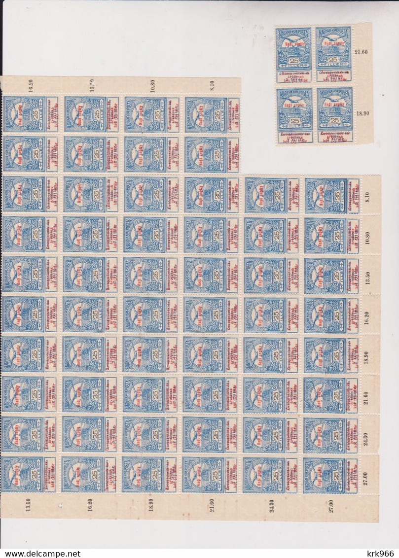 HUNGARY 1914 30 F Nice Accumulation 60 Stamps  MNH - Ungebraucht