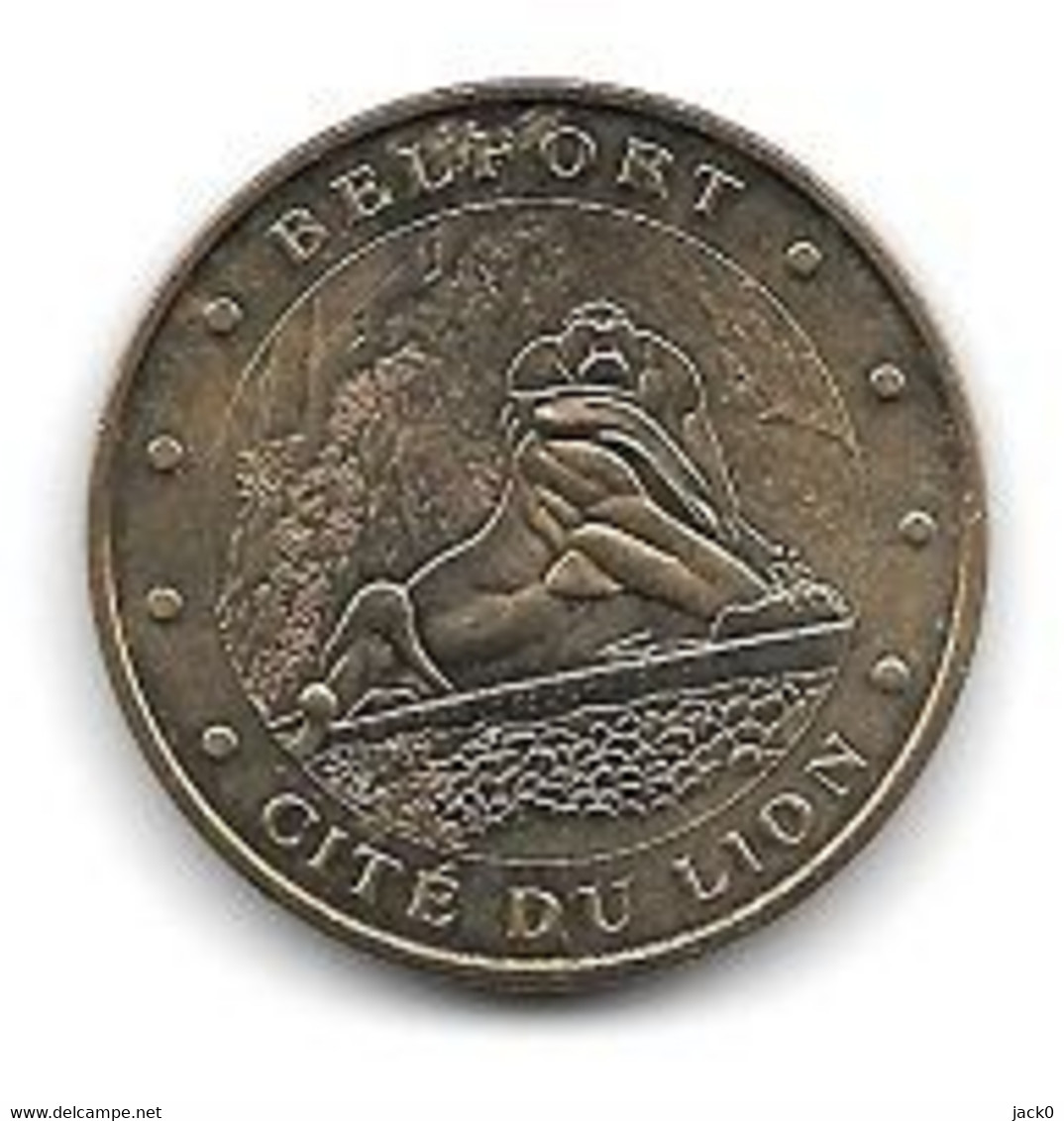 Médaille Touristique, Ville, Animal, Monnaie De Paris 2000,  BELFORT, CITE  DU  LION  (90 ) Cote 25 € - 2000