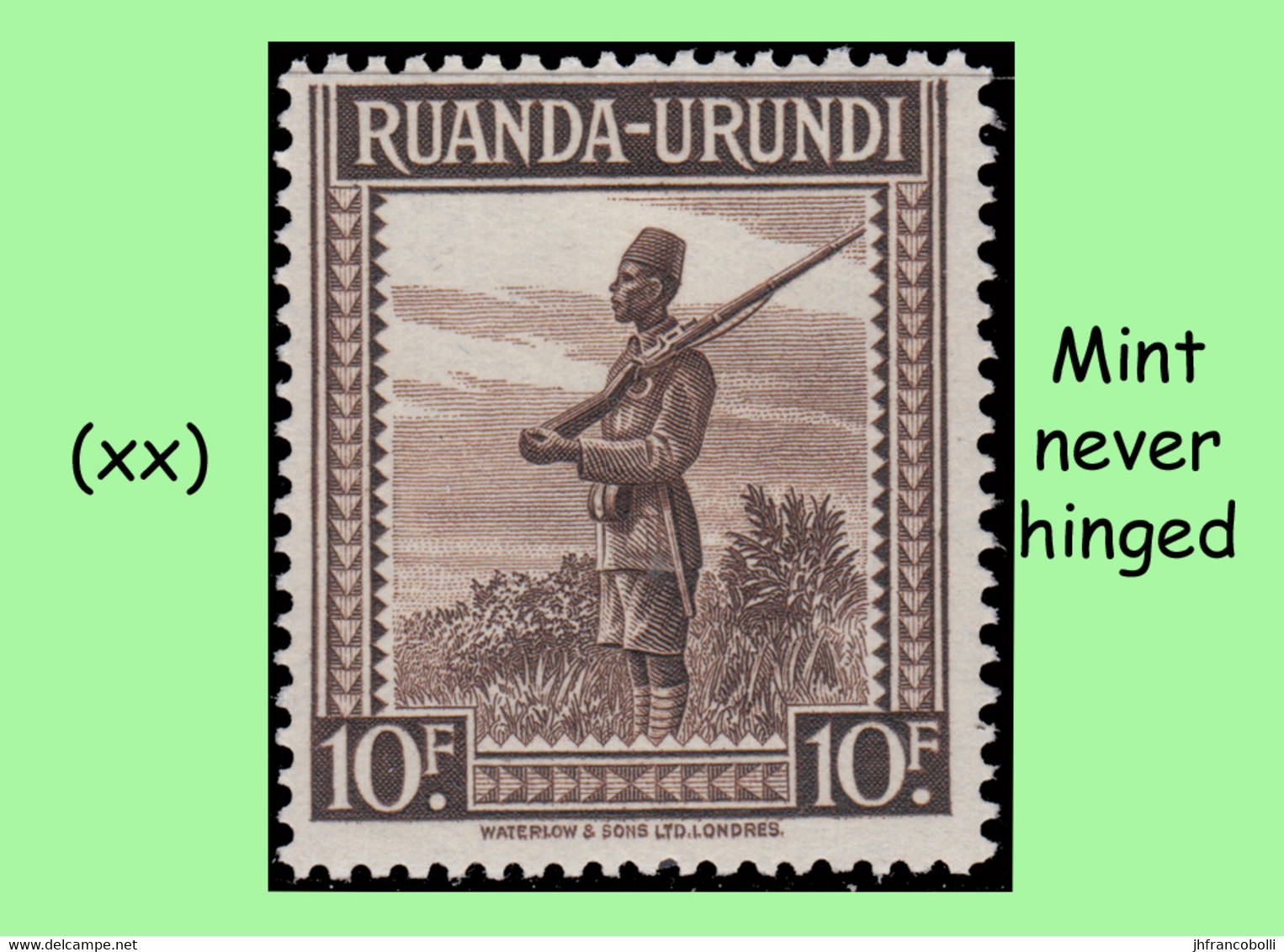 1942 ** RUANDA-URUNDI RU 134/136 MNH PALM TREES SET ( X 5 Stamps ) - Unused Stamps