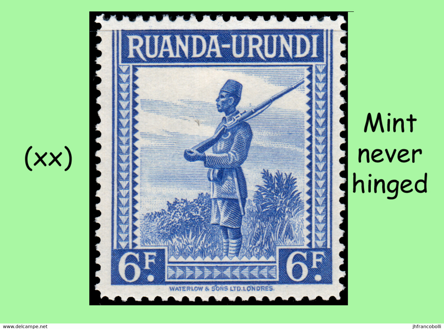 1942 ** RUANDA-URUNDI RU 134/136 MNH PALM TREES SET ( X 5 Stamps ) - Unused Stamps