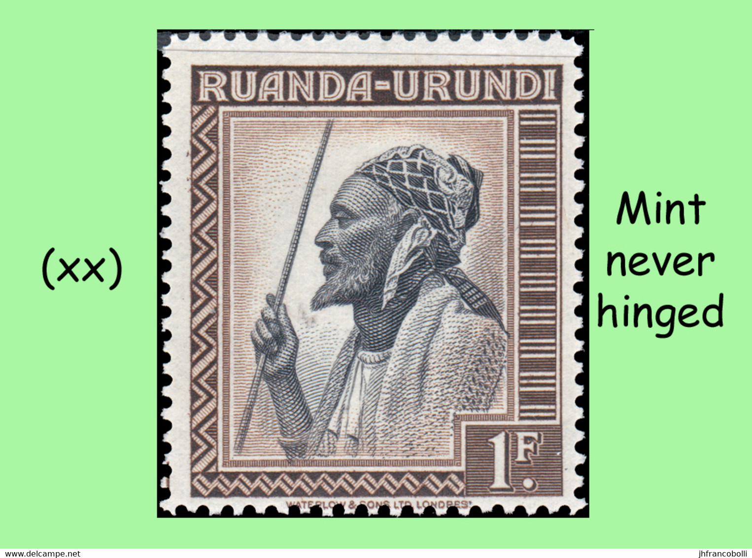 1942 ** RUANDA-URUNDI RU 134/136 MNH PALM SET CHIEFS ( X 3 Stamps ) - Ongebruikt