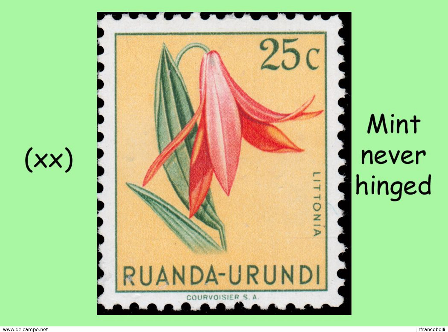 1953 ** RUANDA-URUNDI RU 177/195 MNH TROPICAL FLOWERS SET  ( x 19 stamps )