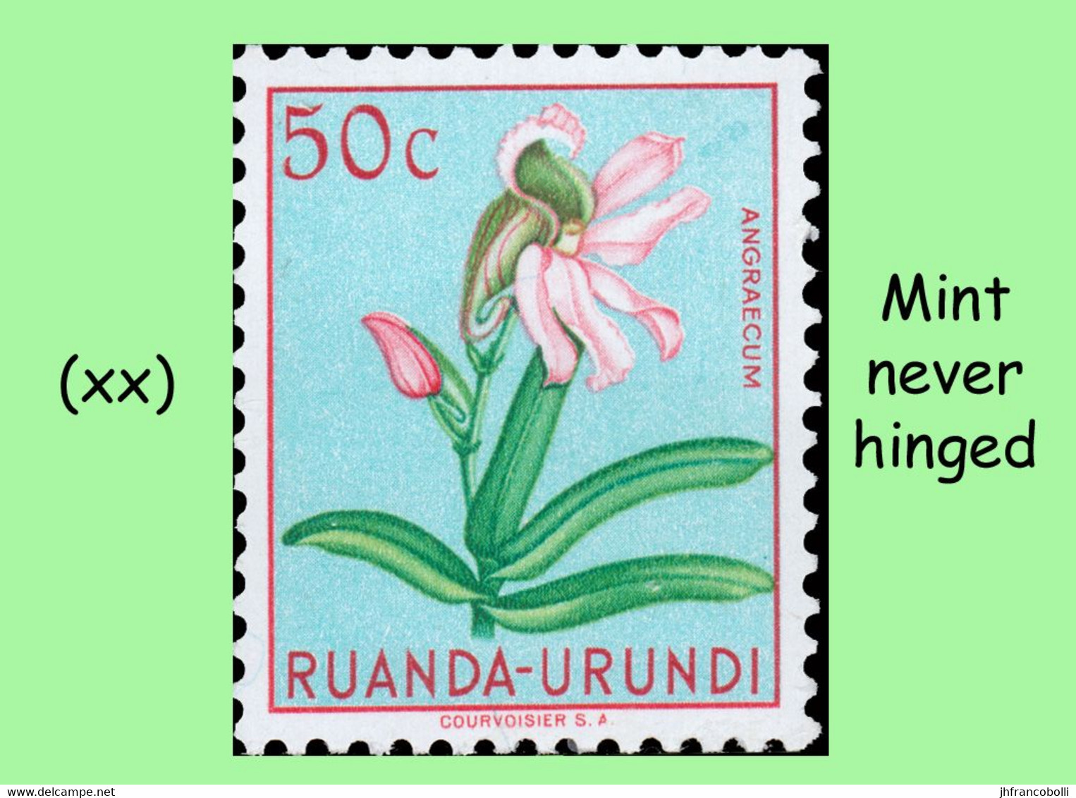 1953 ** RUANDA-URUNDI RU 177/195 MNH TROPICAL FLOWERS SET  ( x 19 stamps )