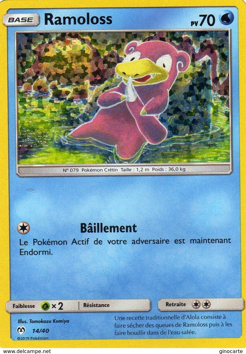 Carte Pokemon Mc Donald's 2019 Ramoloss 70pv 14/40 Hologramme - McDonald's