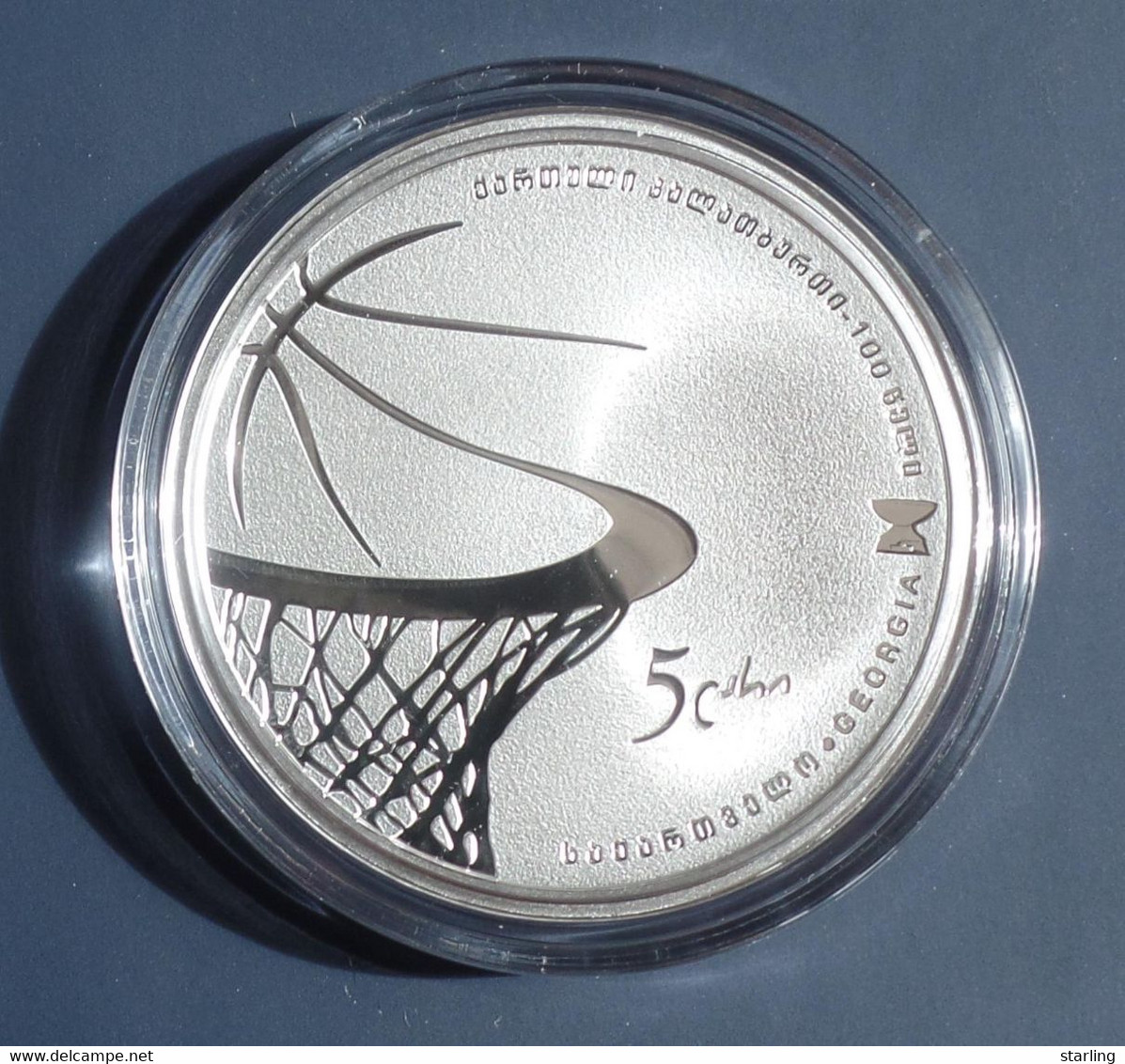 Georgia 2022 EuroBasket Collector Coin Silver Proof   See Description Please - Georgien