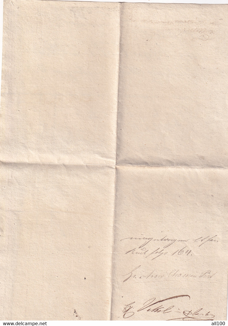 A19445 - INVOICE FROM AUSTRIAN EMPIRE  1832 OLD HANDWRITTEN DOCUMENT HERR VIKOL SOLL AN ARON COHN IN PESTH FUR FOLGENDE - Oostenrijk