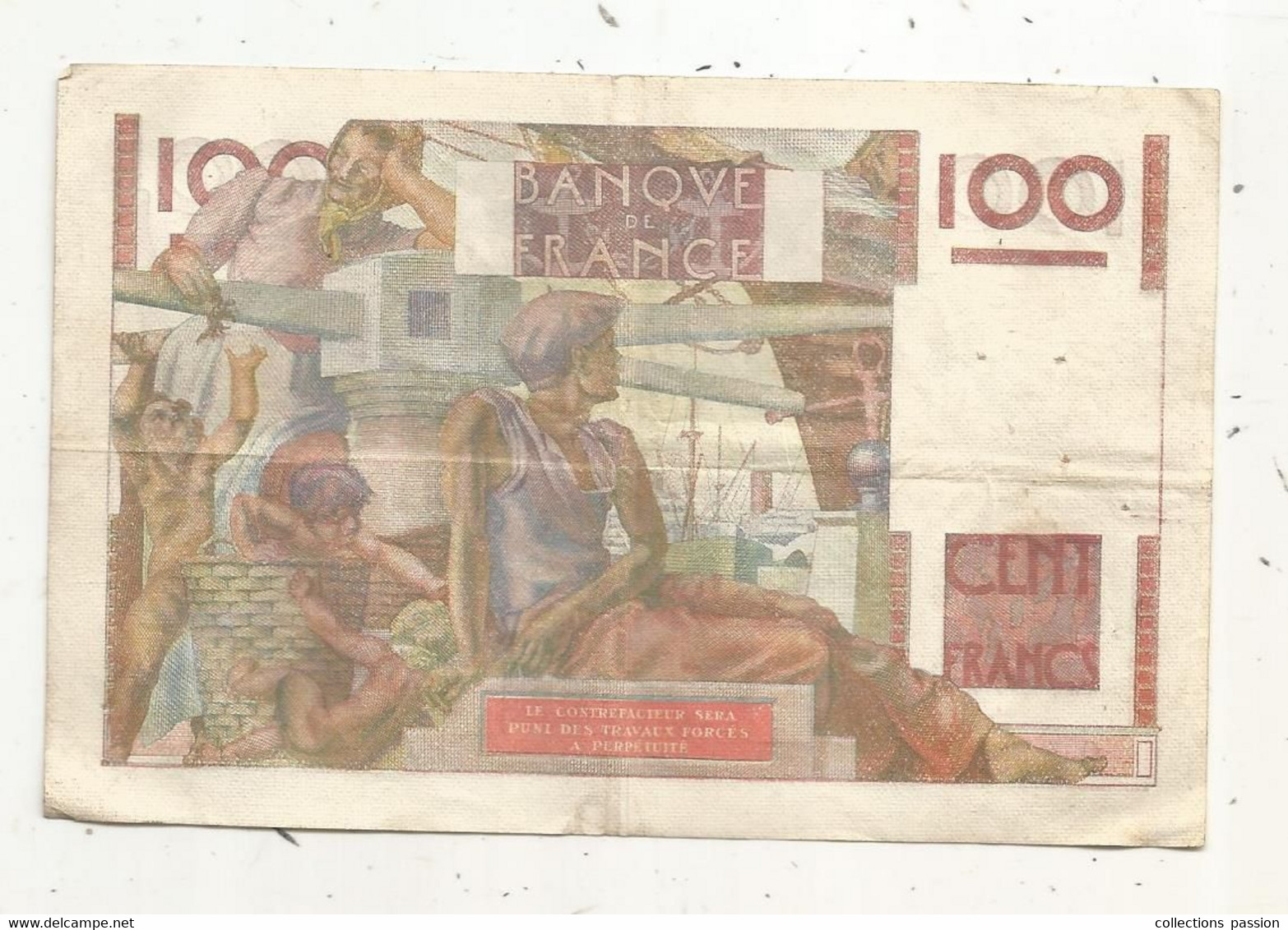 Billet , France, 100 Francs , Jeune Paysan, 2-12-1948, 2 Scans - 100 F 1945-1954 ''Jeune Paysan''