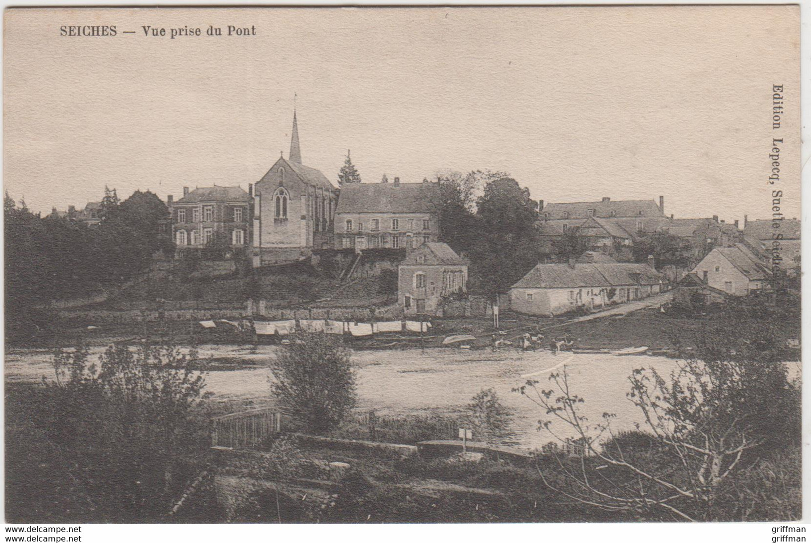 SEICHES SUR LE LOIR VUE PRISE DU PONT TBE - Seiches Sur Le Loir