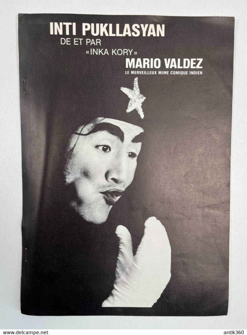 Cirque - Brochure + Affiche Clown Mime MARIO VALDEZ - Programs