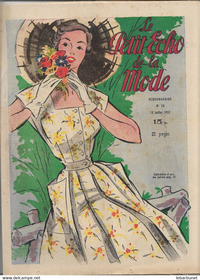 5 Revues De Mode 1951 Le Petit Echo De La Mode N° 24 - 25 - 26 - 27- 28 - Fashion