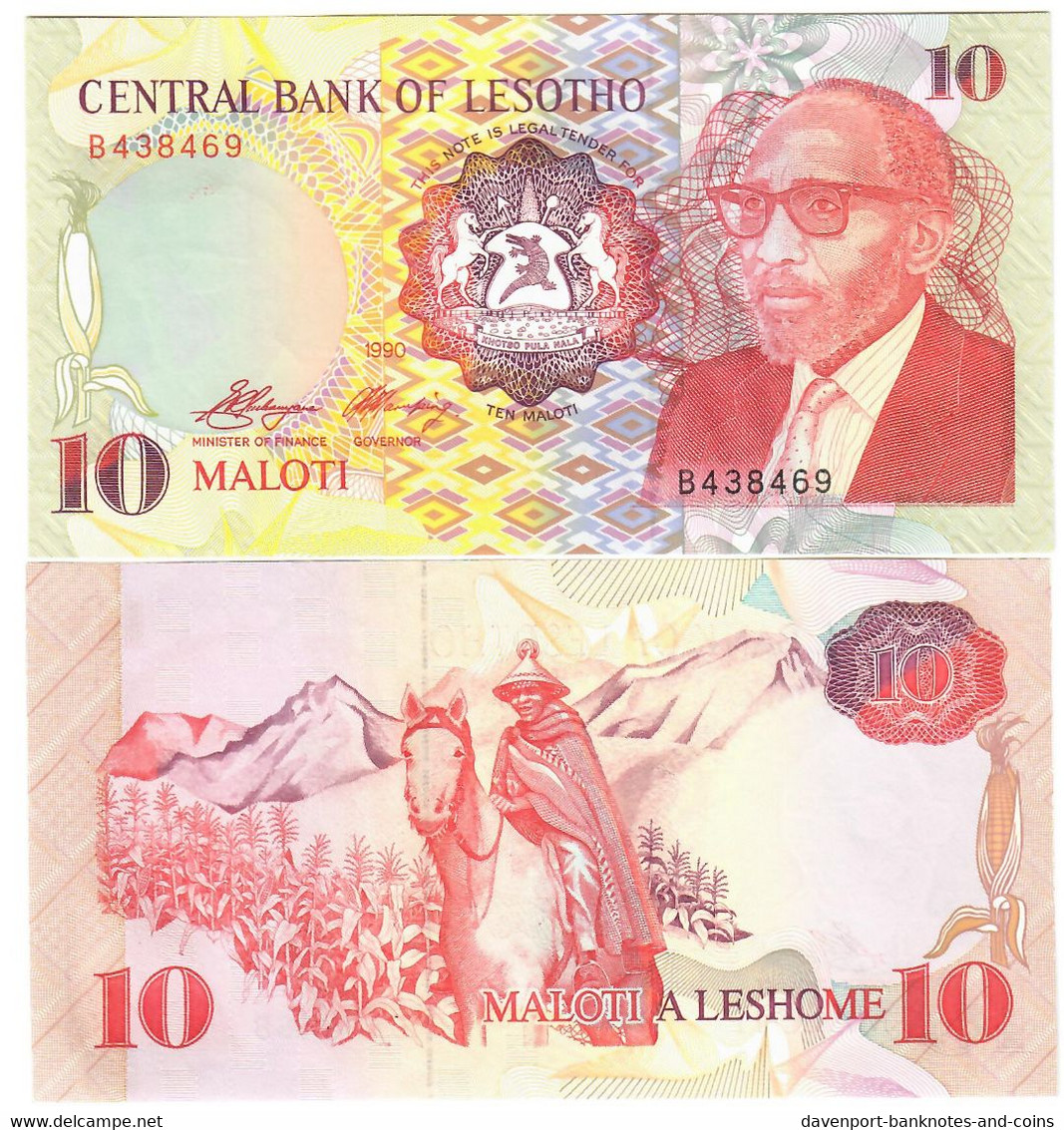 Lesotho 10 Maloti 1990 UNC - Lesotho