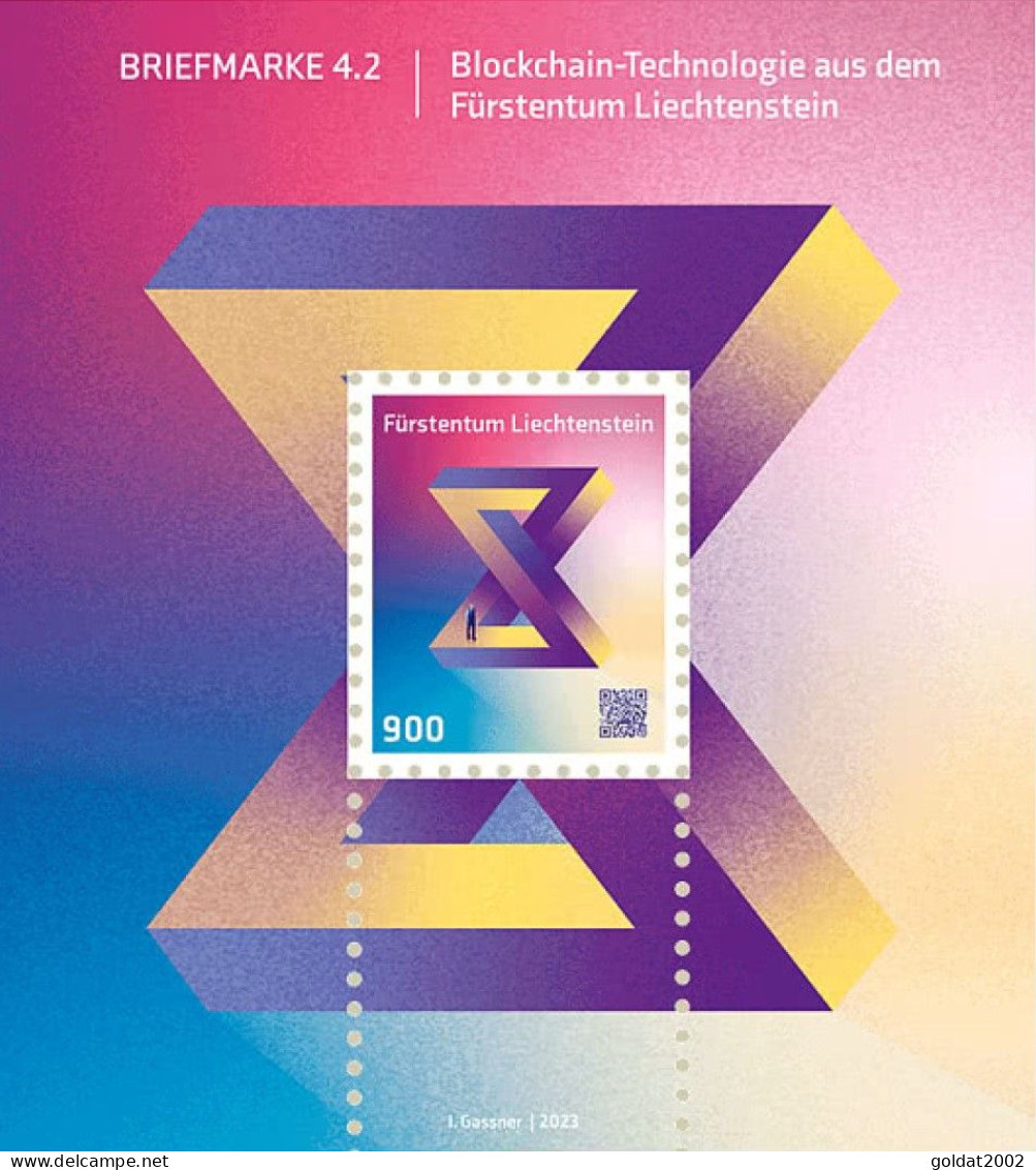 Liechtenstein 2021- 2022 -2023 ,Crypto Stamps ( 4.0 - 4.1 - 4.2 ) , "The  Castle" ,  UNUSUAL - Nuovi