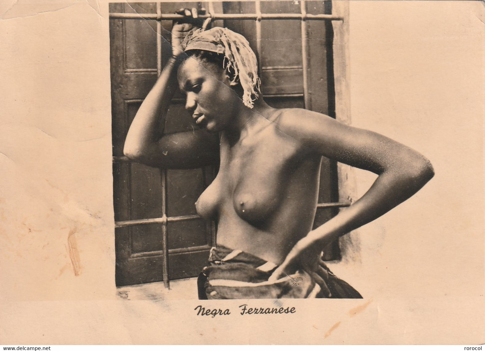 LIBYE CARTE POSTALE 1939 NUE NEGRA FERRANESE - Libye