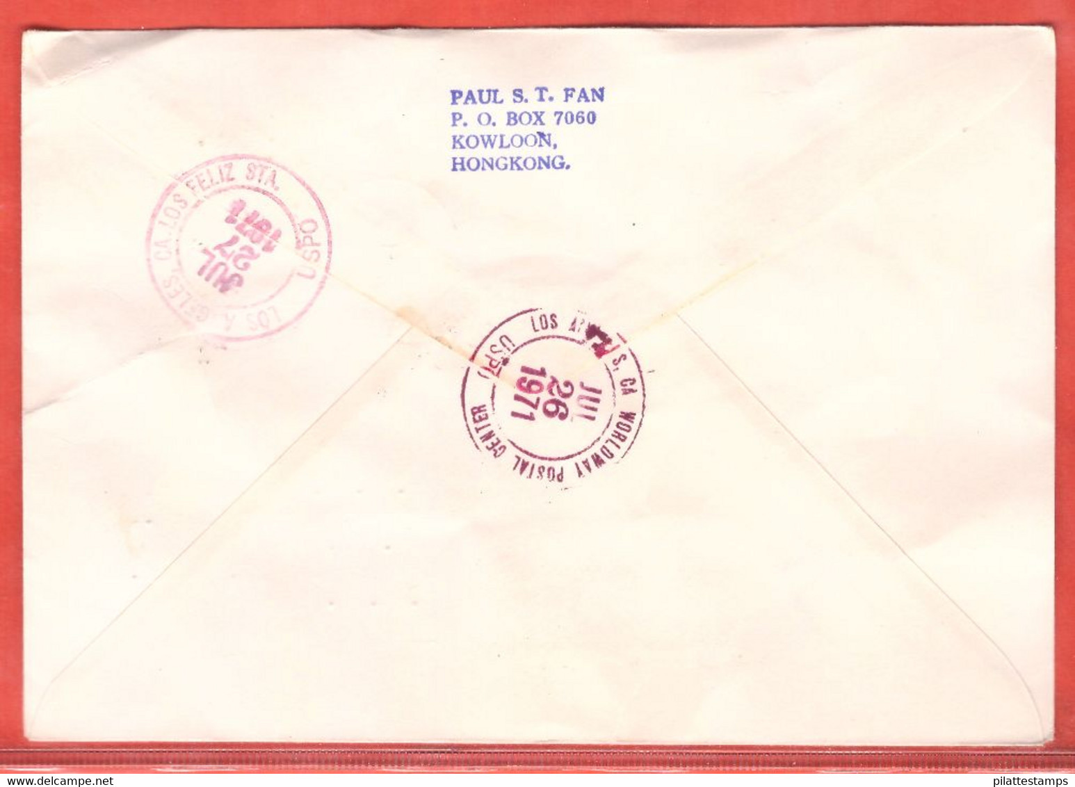 HONG KONG LETTRE RECOMMANDEE FDC DE 1971 DIAMOND JUBILEE,SCOUT - Storia Postale