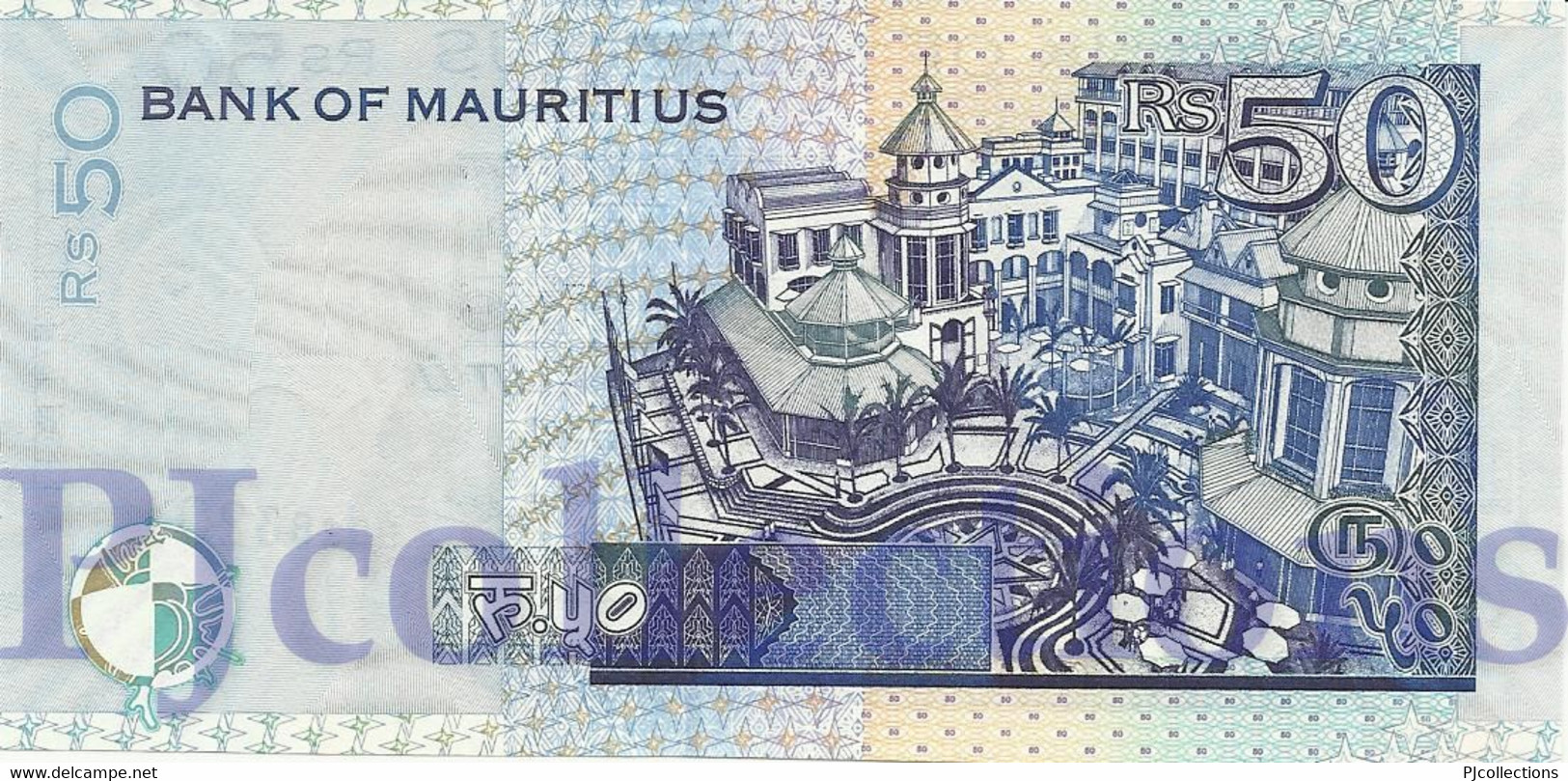 LOT MAURITIUS 50 RUPEES 2009 PICK 50e UNC X 5 PCS - Maurice