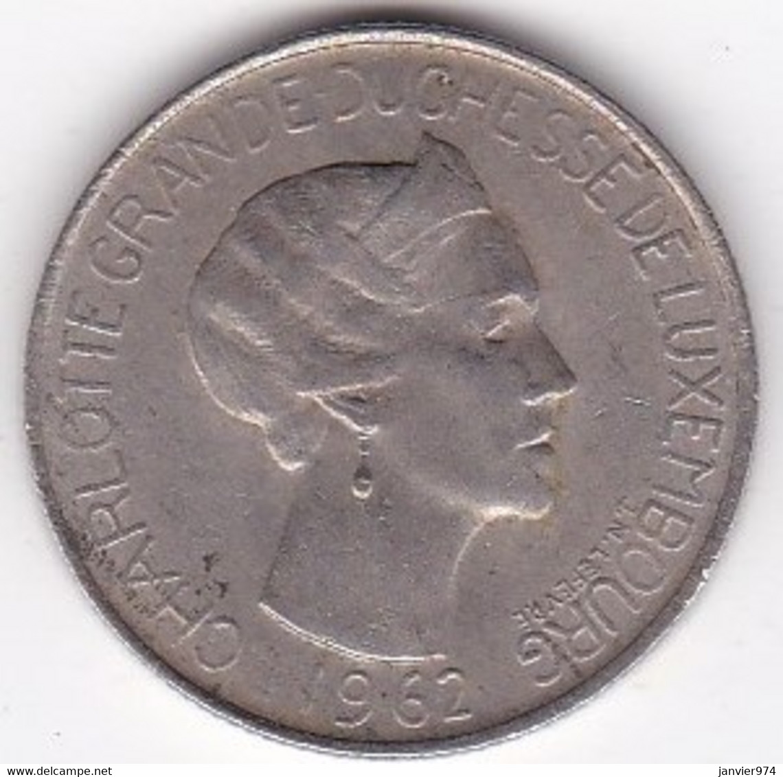 Luxembourg 5 Francs 1962 Charlotte , En Cupro Nickel , KM# 51 - Luxembourg