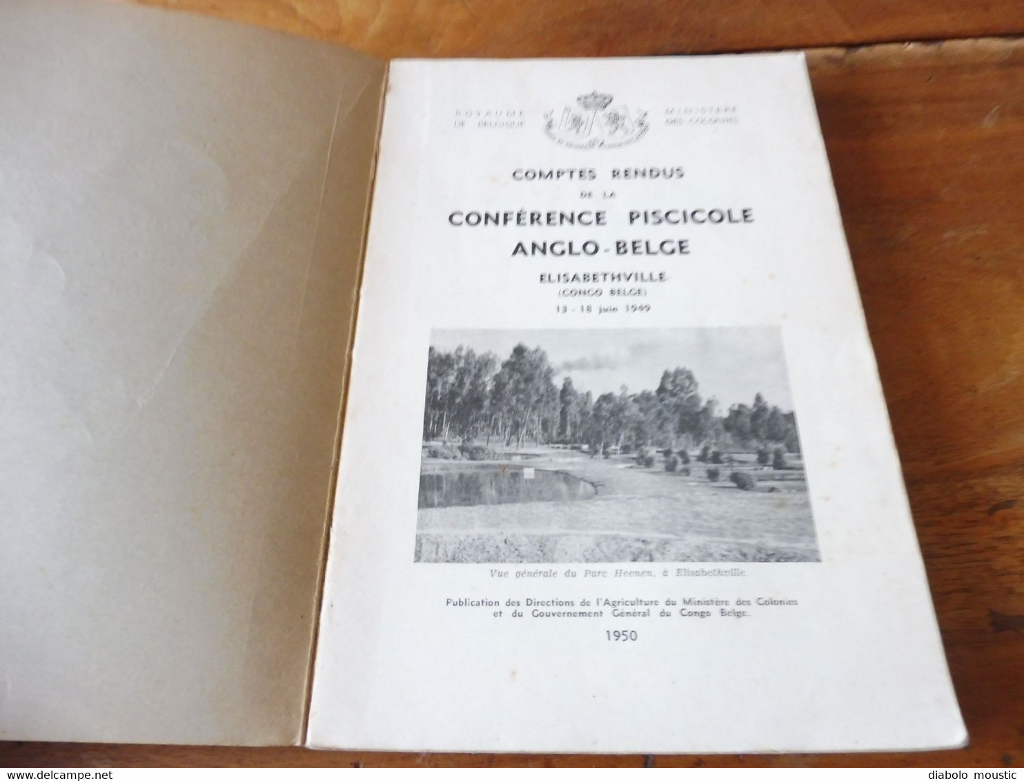 1950  Conférence Piscicole Anglo-Belge (pour Une Bonne Production De Poissons)- Elisabethville (Congo Belge)   Bilingue - Chasse/Pêche