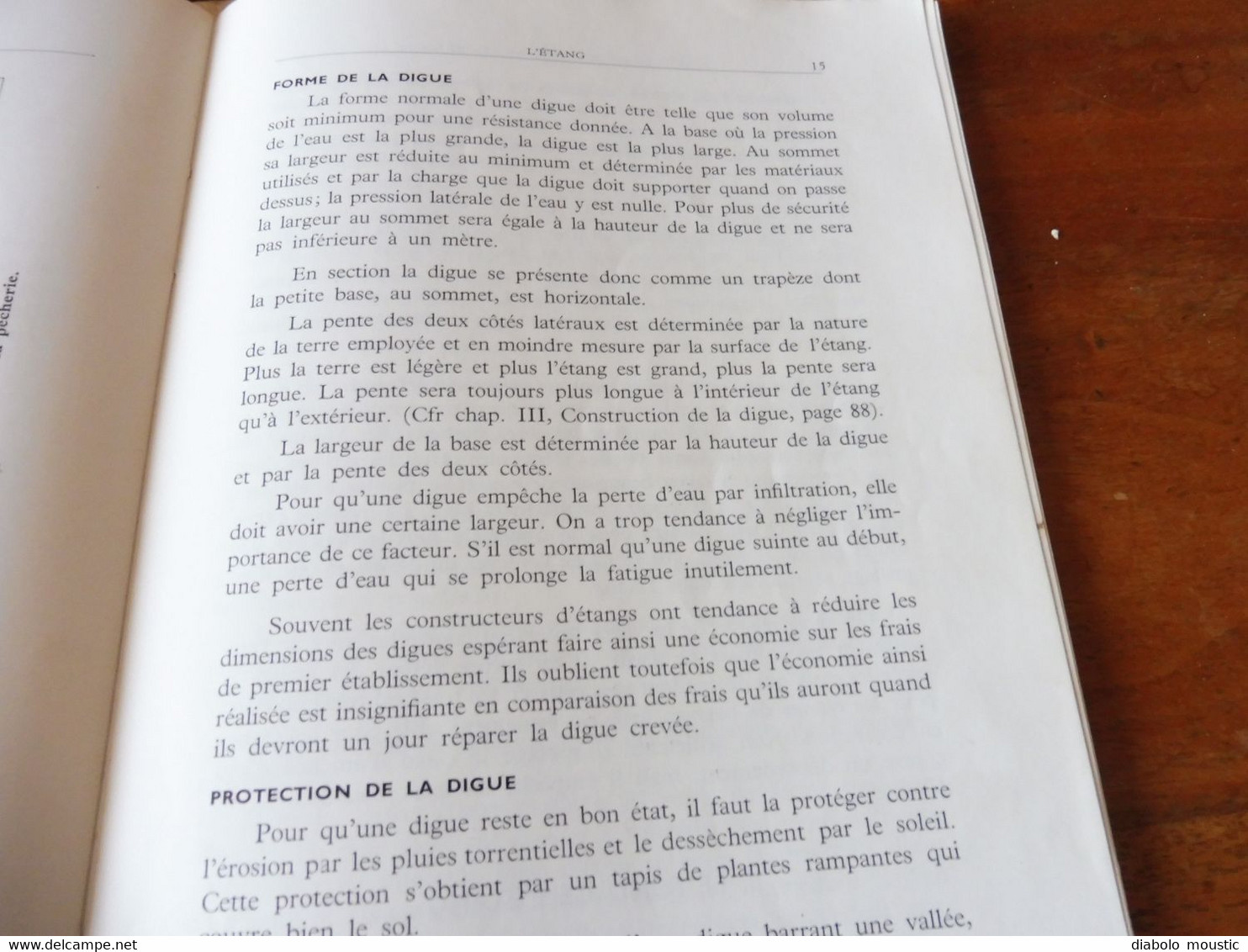 1950  La Construction d'Etangs de Pisciculture au Congo Belge  par A. F. de Bont ,  (Recherches piscicoles)