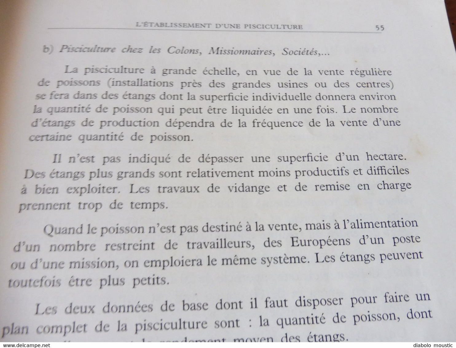 1950  La Construction d'Etangs de Pisciculture au Congo Belge  par A. F. de Bont ,  (Recherches piscicoles)