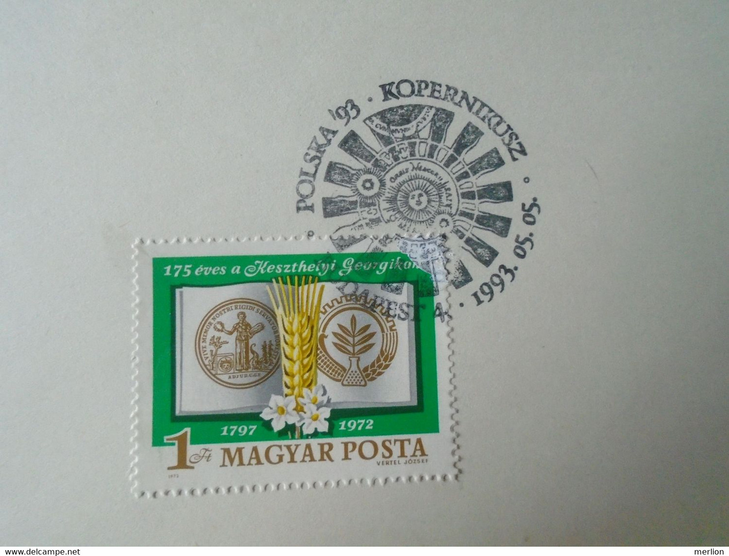 D191089  Hungary   1993 Commemorative Handstamp  - Nicolaus Copernicus,  Mikołaj Kopernik - Other & Unclassified