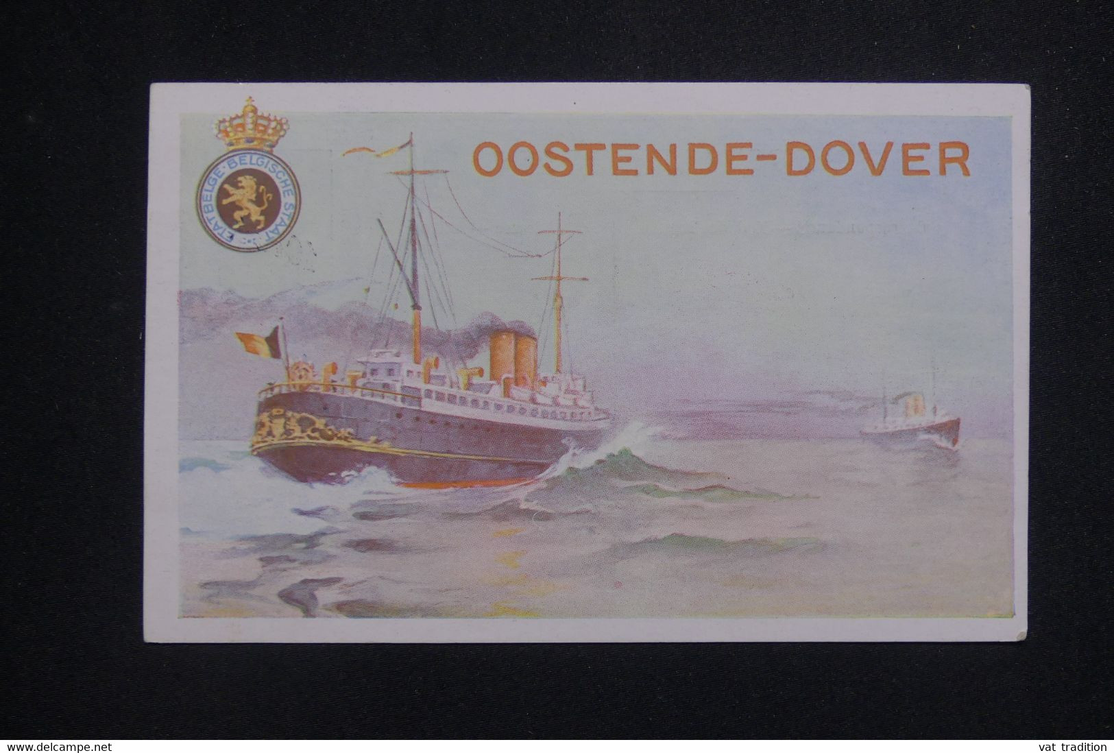 BELGIQUE - Entier Postal Surchargé 10 Cent Illustré Paquebot, Non Circulé - L 132592 - Bootkaarten