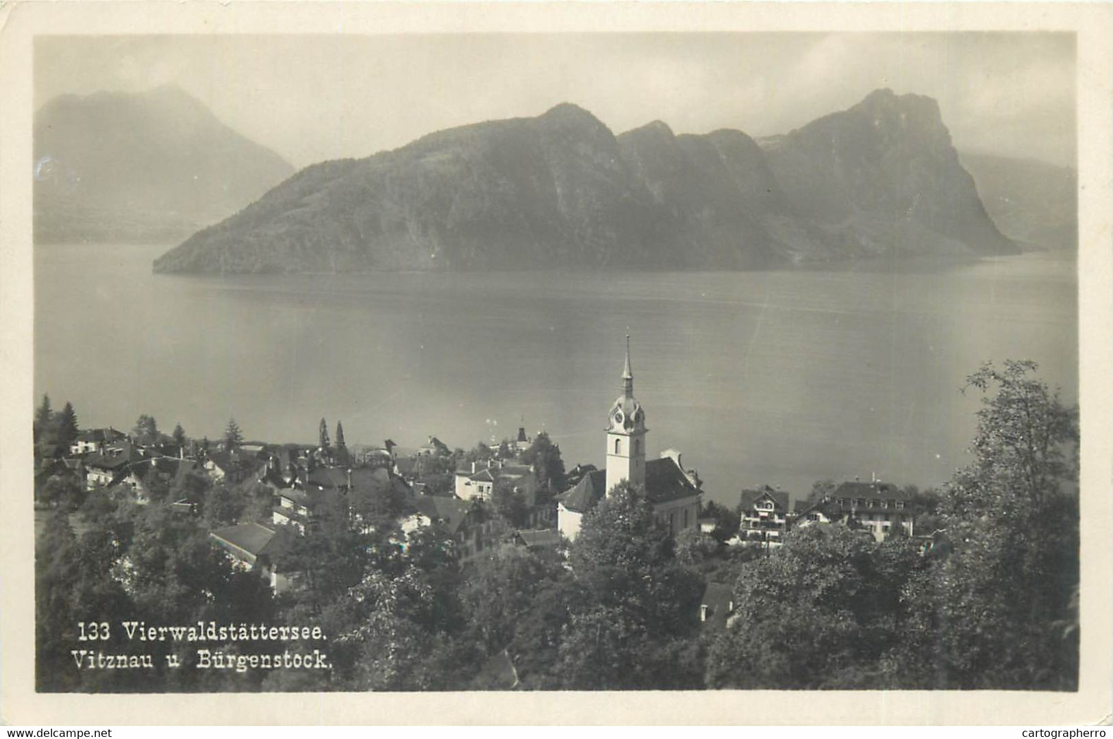 Europe Switzerland Zurich USTER Vierwaldstattersee Vitznau Lake Scene Burgenstock Stanserhorn Postcard - Uster