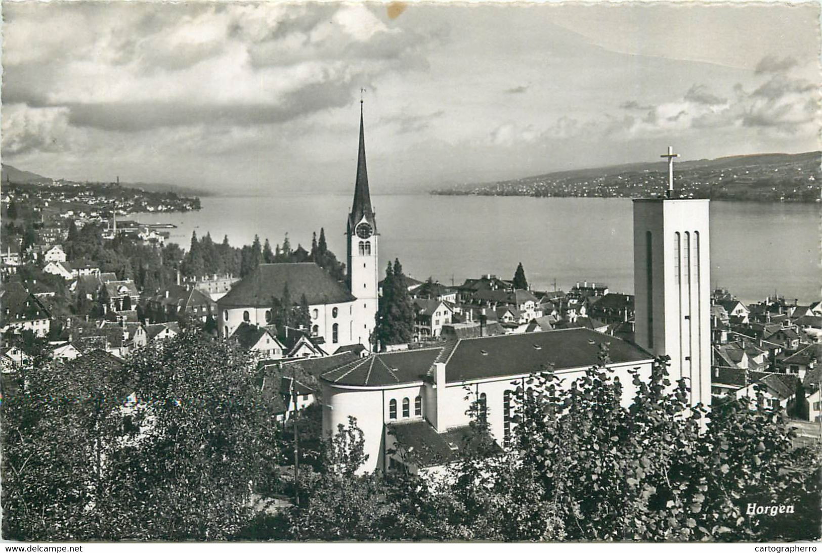 Europe Switzerland Zurich HORGEN Postcard - Horgen