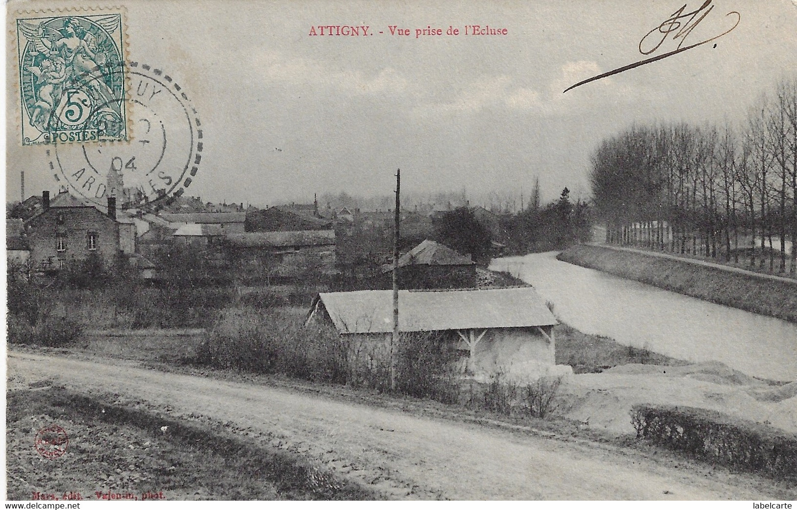 ARDENNES 08.ATTIGNY VUE PRISE DE L ECLUSE - Attigny