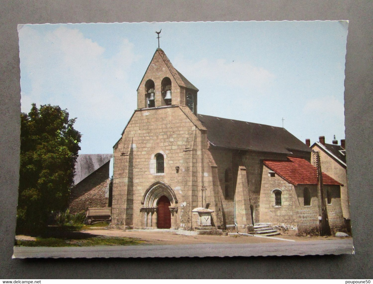 CP 23 Creuse MAUTES  Prés Bellegarde En Marche - L'église Saint Martin  XIIè Siècle écrite 1972 - Bellegarde