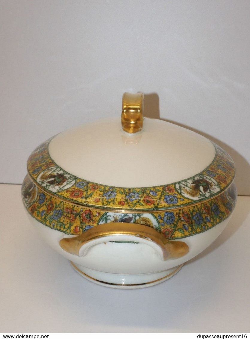 *TRES JOLIE ANCIENNE SOUPIERE PORCELAINE ANCIENNE LIMOGES WG & Cie Déco TABLE  E - Limoges (FRA)